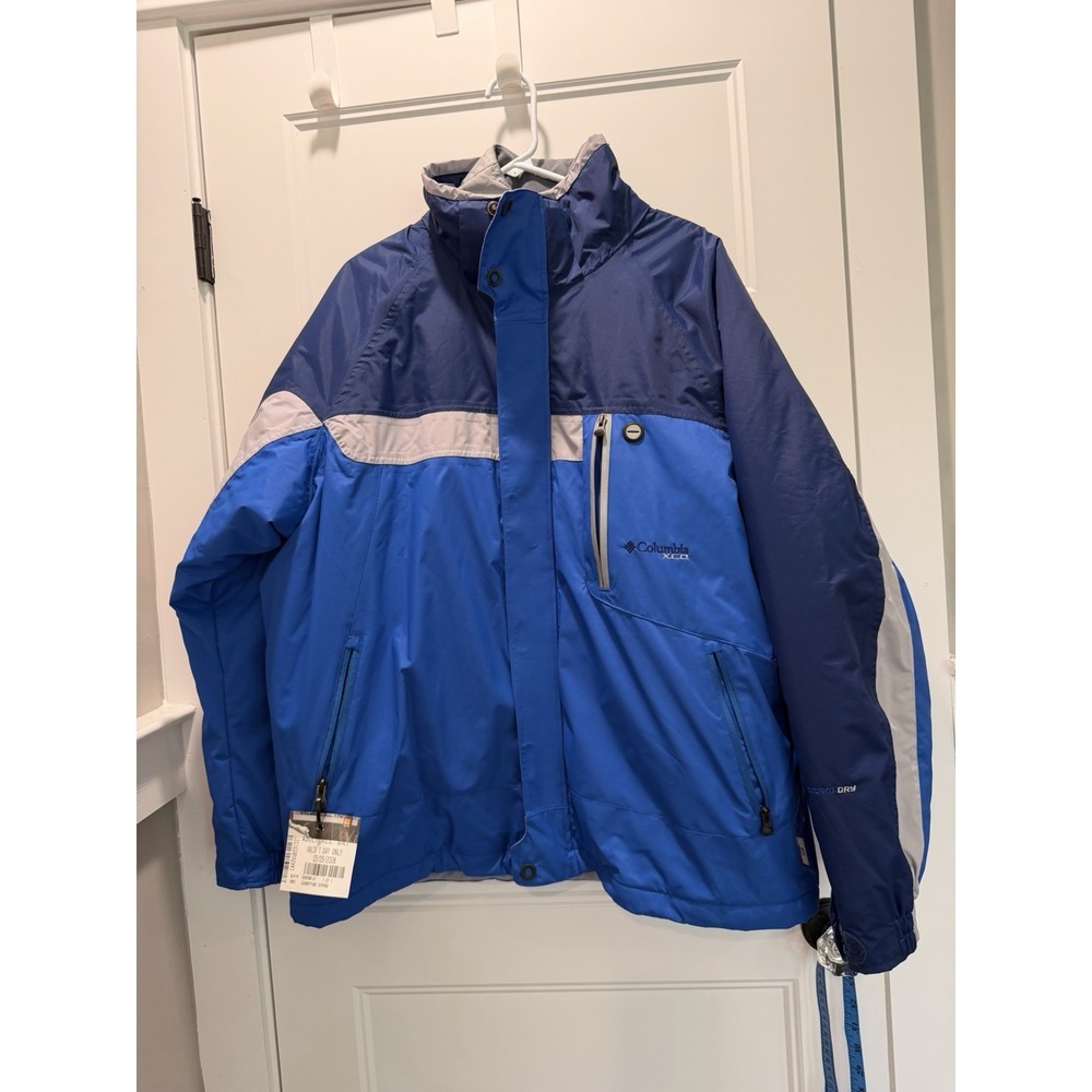 NWOT Columbia X.C.O. Interchange Winter Jacket Men's XL Blue Storm-Dry Parka